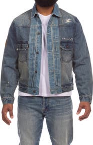 Billionaire Boys Club Jet Pack Distressed Denim Jacket