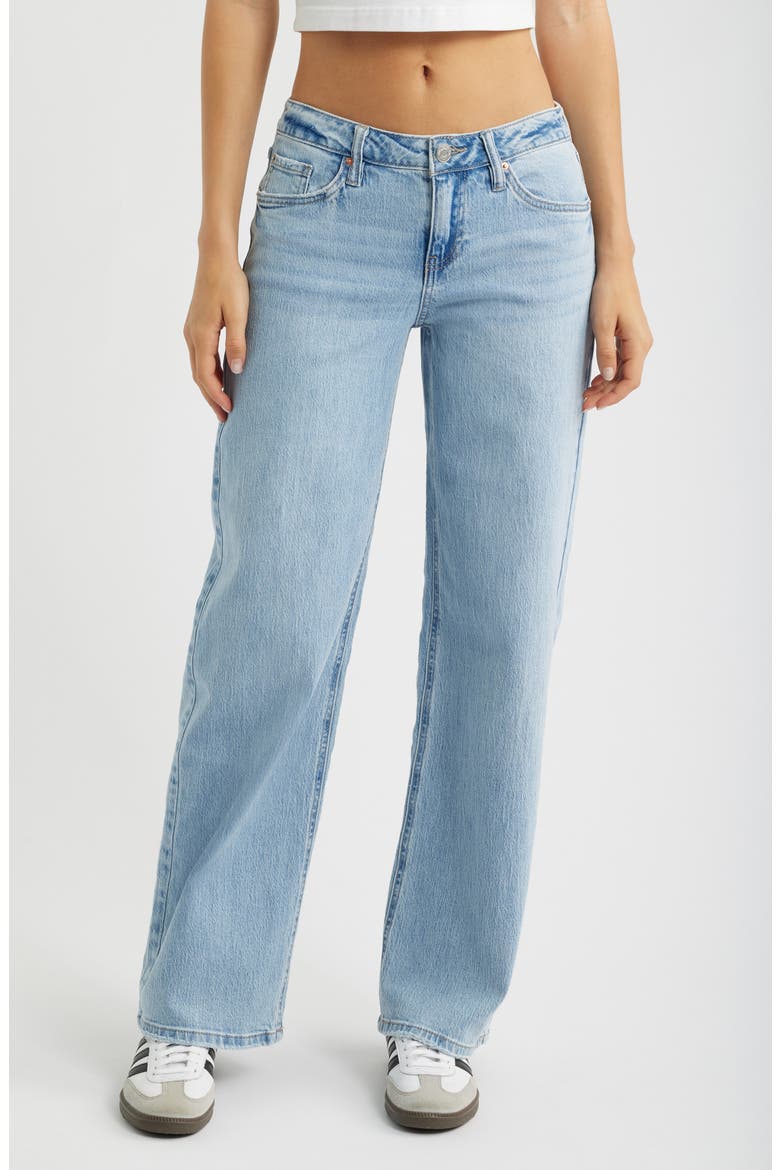 Britney Low Rise Wide Leg Jeans, Main, color, SKY BLUE