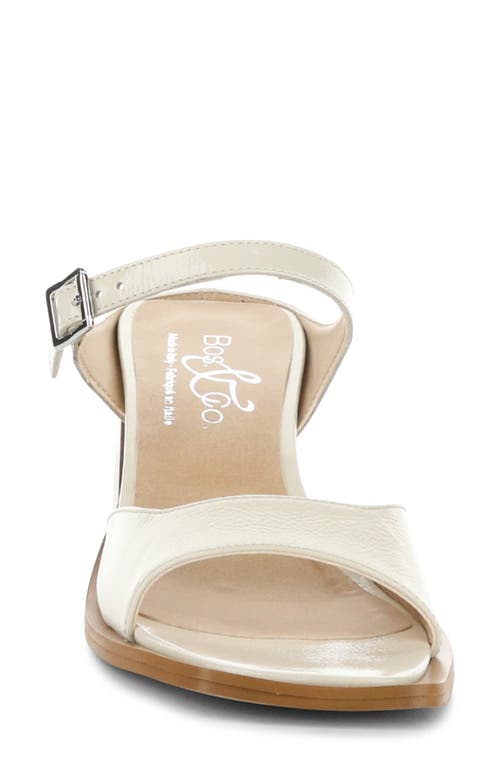 Bos. & Co. Braylen Slide Sandal In Cream