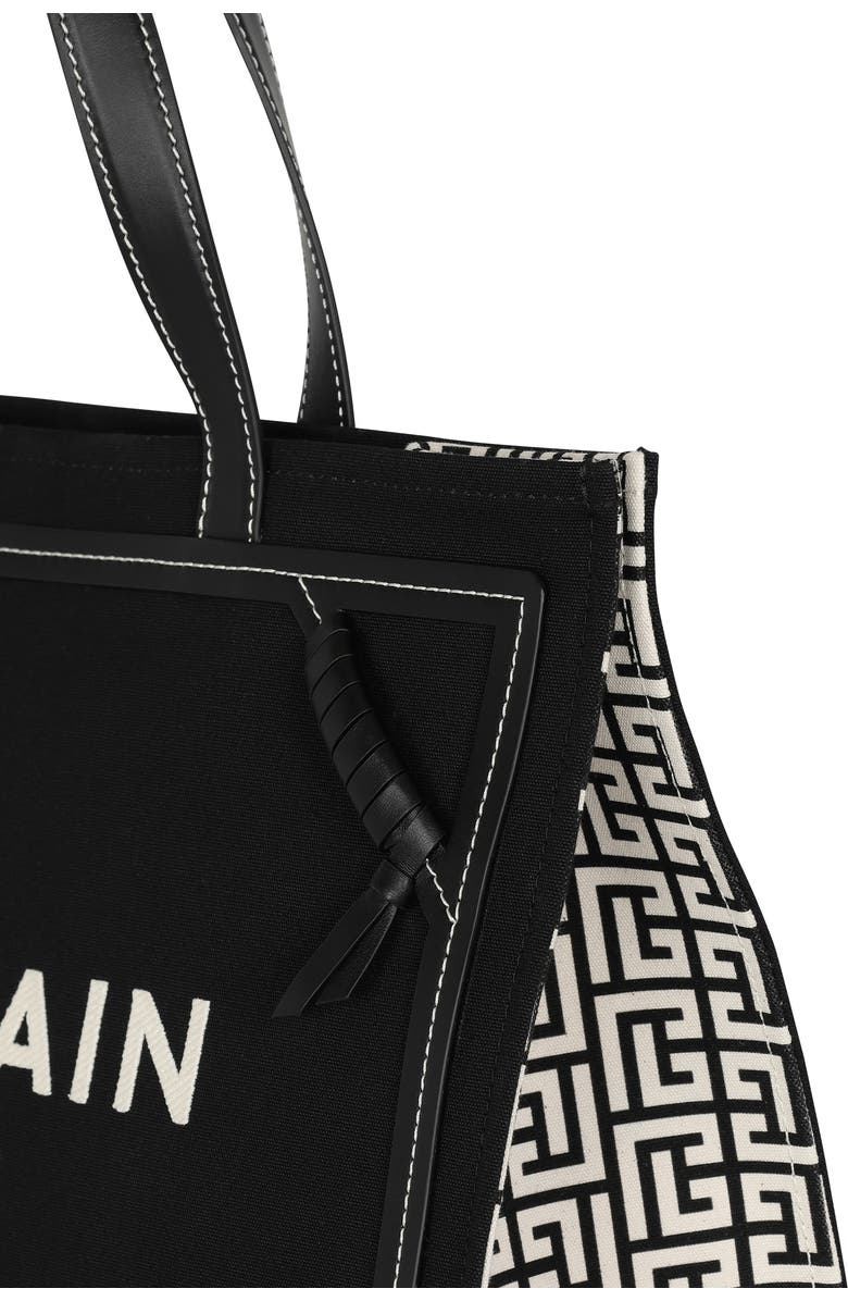 Balmain Medium B-Army Monogram Shopper Tote, Alternate, color,