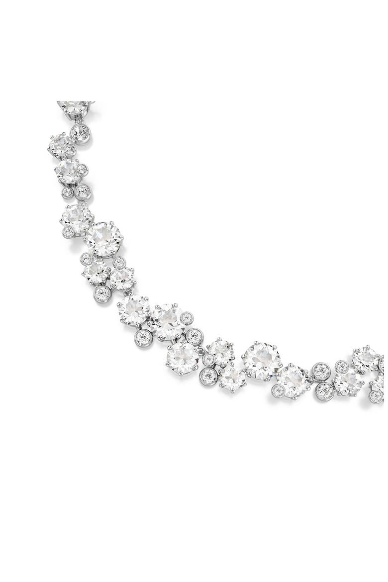 Constella Crystal Collar Necklace, Alternate, color, RHODIUM/ CRYSTAL