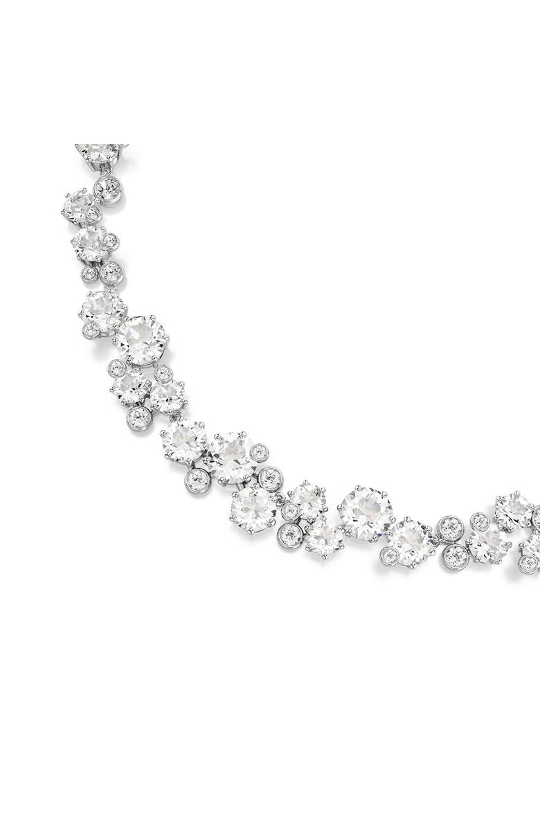 Swarovski Constella Crystal Collar Necklace, Alternate, color, Rhodium/ Crystal