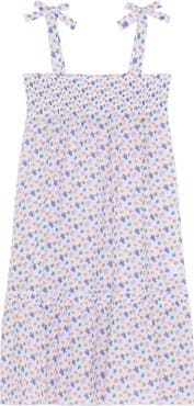 Vilebrequin Girls Organic Cotton voile Dress Micro Ronde des Tortues