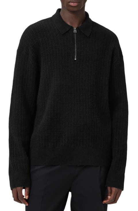Jakob Wool & Alpaca Blend Polo Sweater