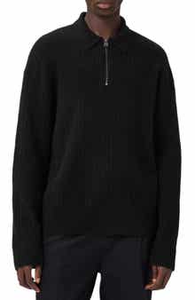 AllSaints Jakob Wool & Alpaca Blend Polo Sweater