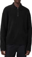 AllSaints Jakob Wool & Alpaca Blend Polo Sweater