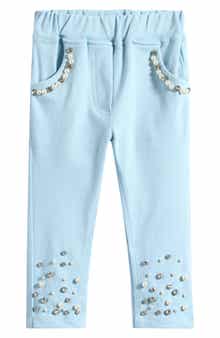 Doe A Dear Kids' Embellished Stretch Twill Pants