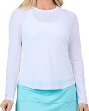 Sofibella Staples Womens Long Sleeve Tennis Shirt