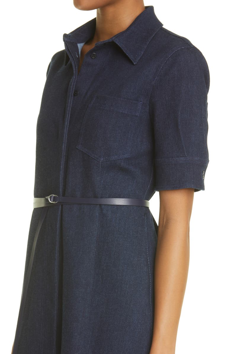 Altuzarra Kieran Belted Denim Serge Midi Shirtdress, Alternate, color,