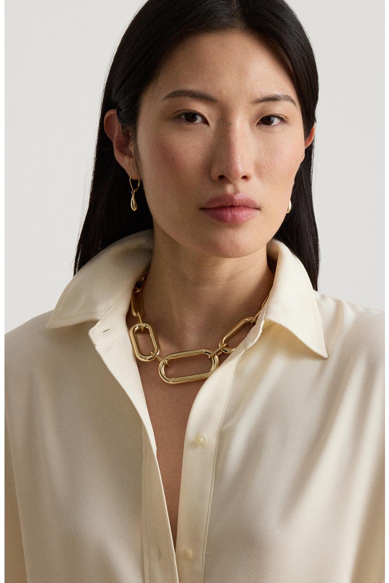 Georgette Midi Shirtdress, Alternate, color, WINTER CREAM IVORY