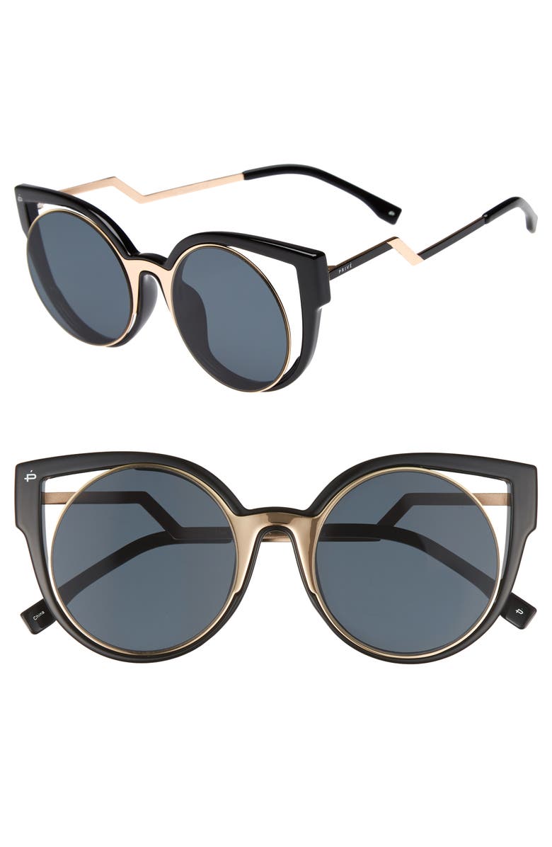 Privé Revaux The Feminist 47mm Cat Eye Sunglasses, Main, color,