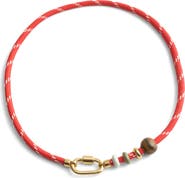 Madewell Semiprecious Carabiner Paracord Necklace