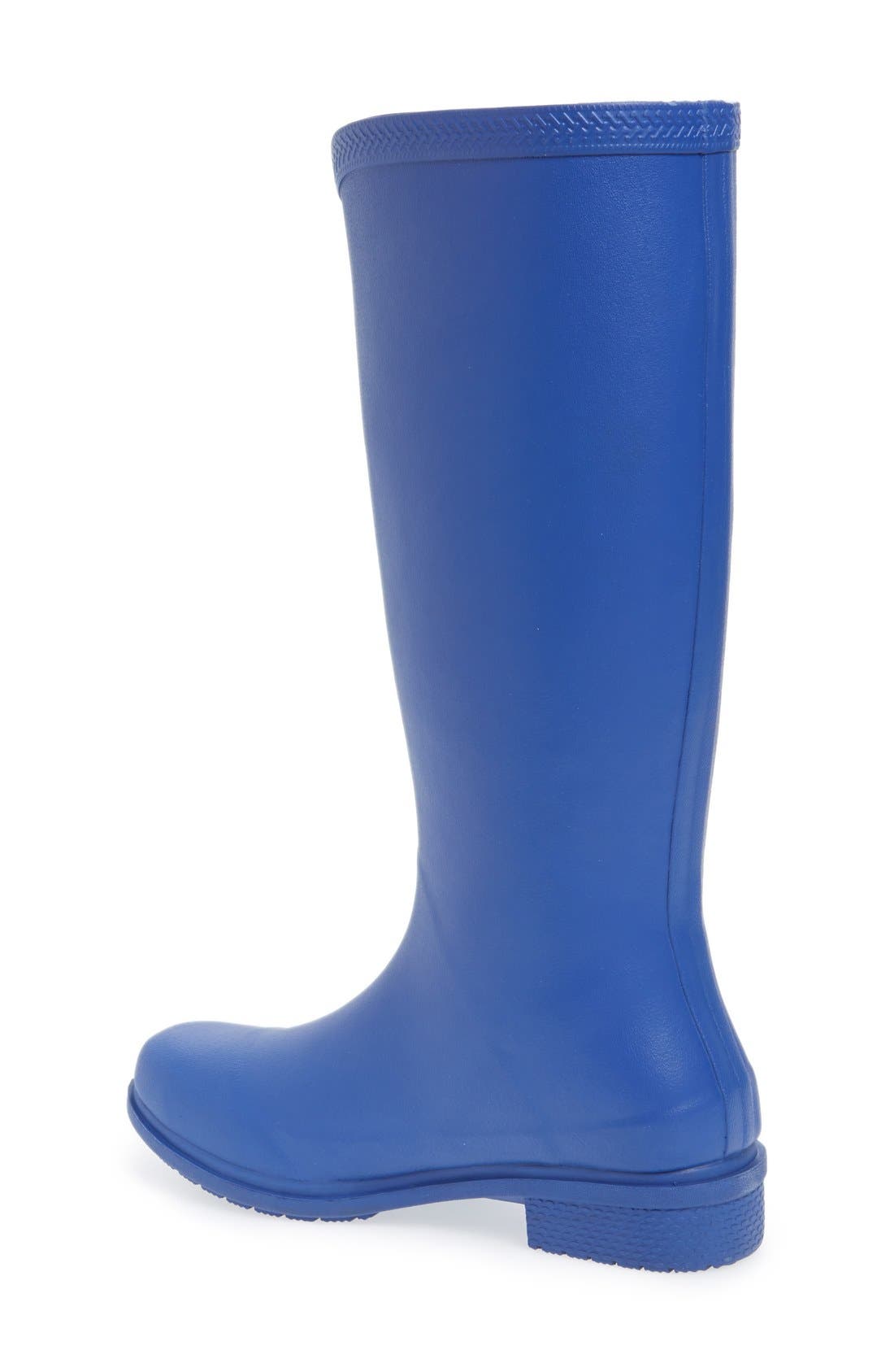 'Galochas Hi Matte' Waterproof Rain Boot, Alternate, color, MARINE BLUE