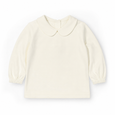 Ivory Long Sleeve Blouse