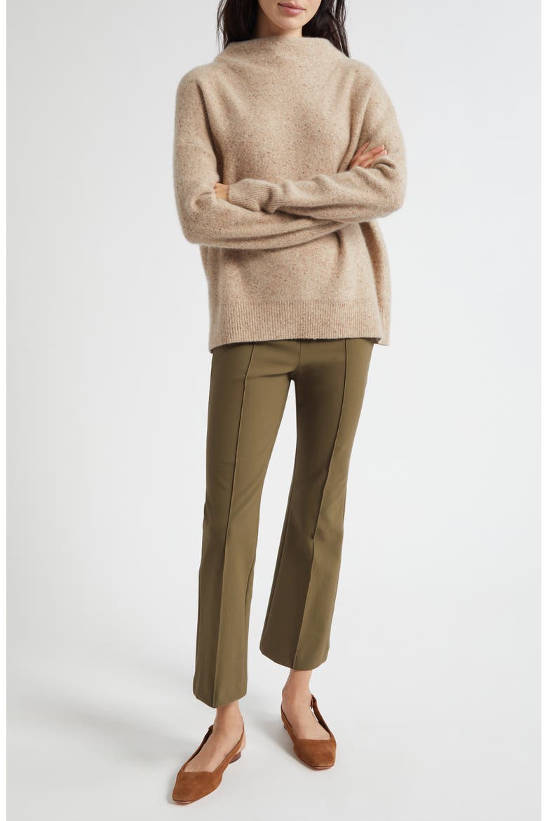 Niki Mid Rise Crop Flare Pants, Alternate, color, CYPRESS