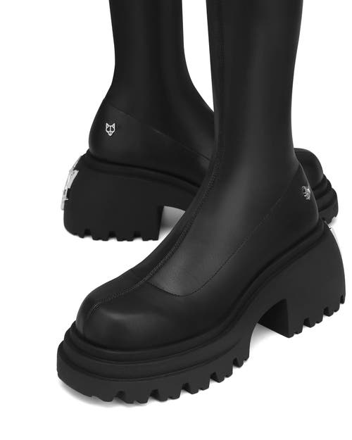 Naked Wolfe Scar Stretch Platform Boot In Multi