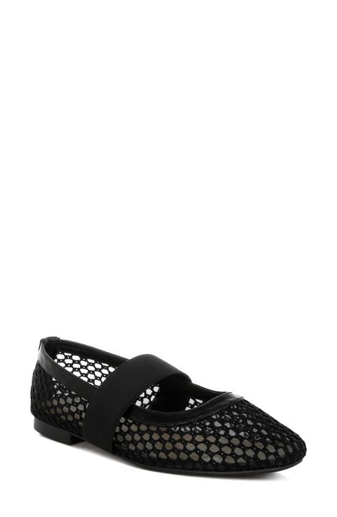 Nayela Mesh Mary Jane Flat (Women)