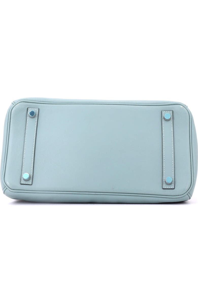 Pre-Owned Hermes Birkin Handbag Blue Swift with Palladium Hardware 30, Alternate, color, Ciel