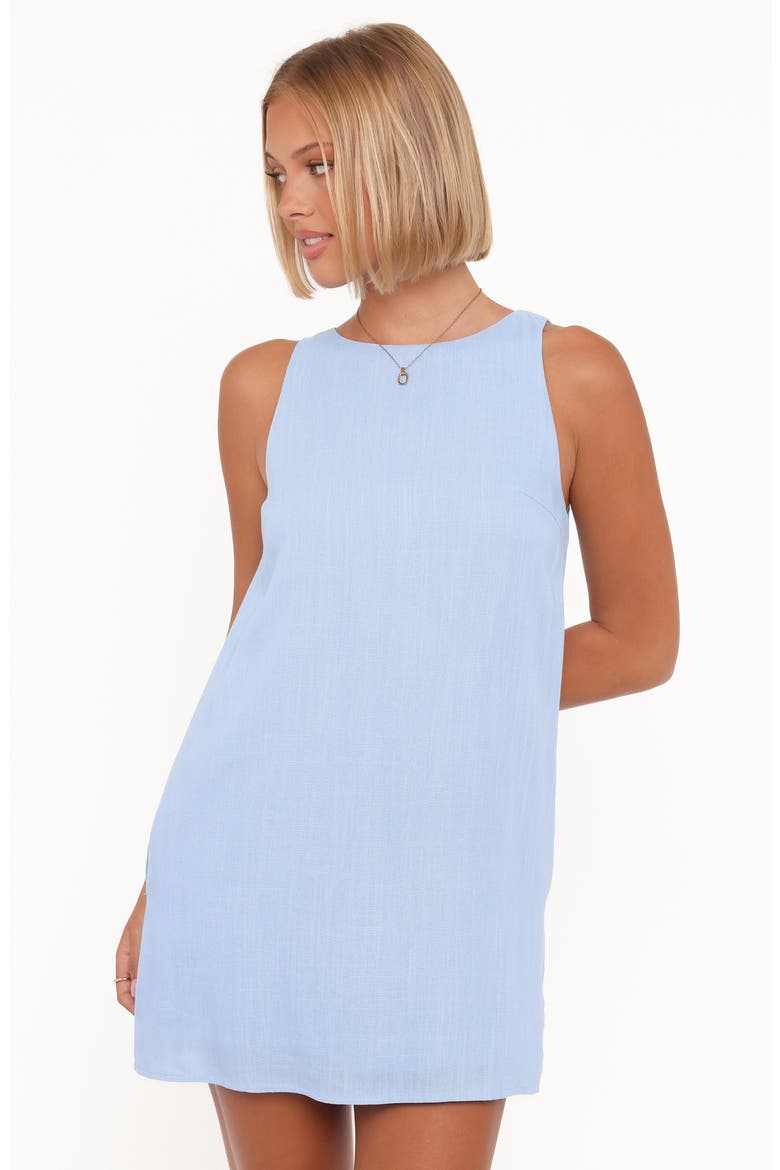 Coben Sleeveless Shift Minidress, Alternate, color, BLUE