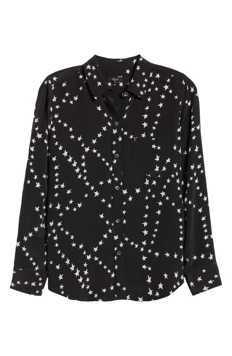 Rails Kate Star Print Button-Up Shirt, Alternate, color,