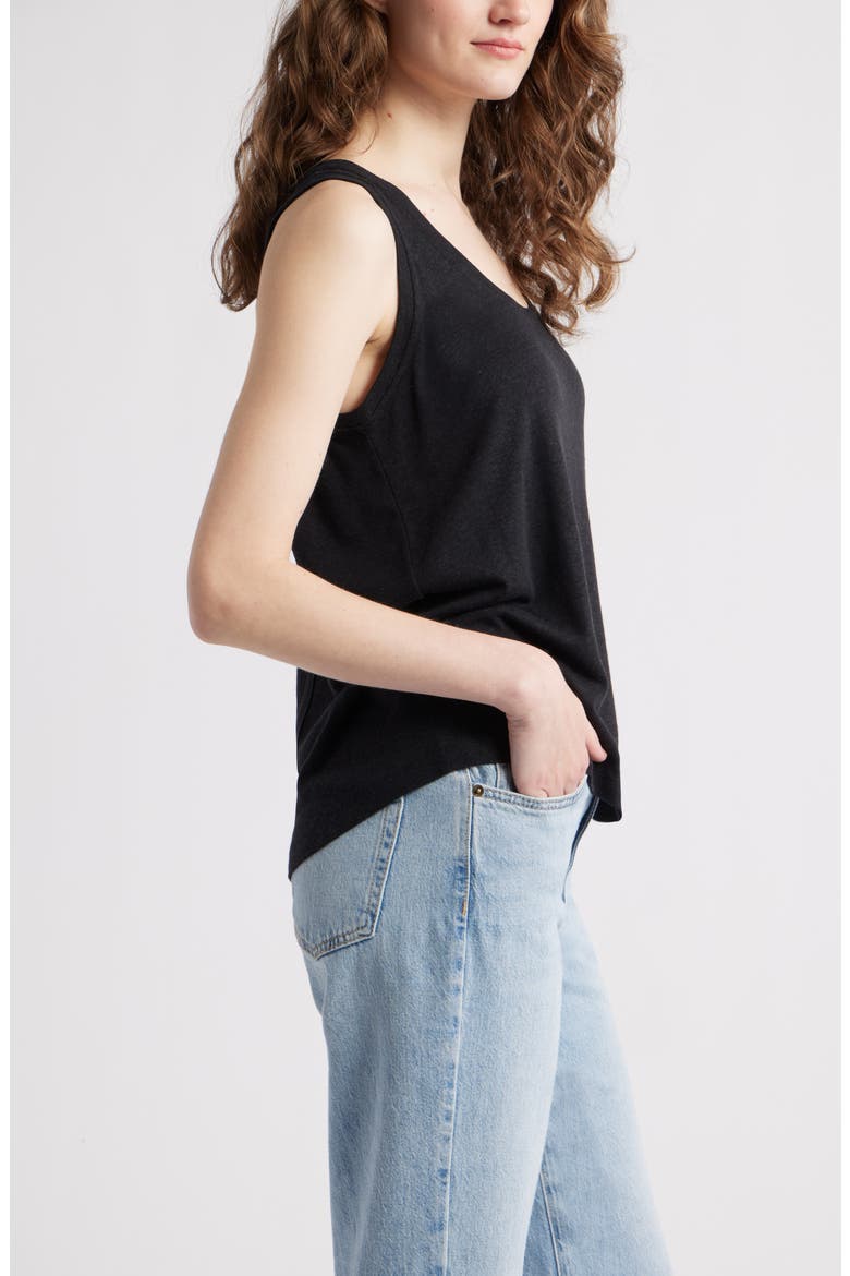 Relaxed Tank, Alternate, color, BLACK