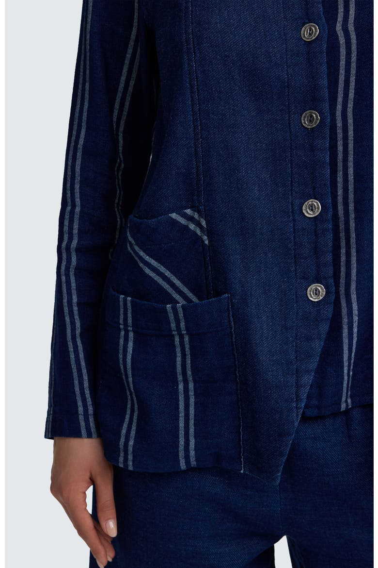 Clover Architectural Denim Muslin Jacket, Alternate, color, Original Denim