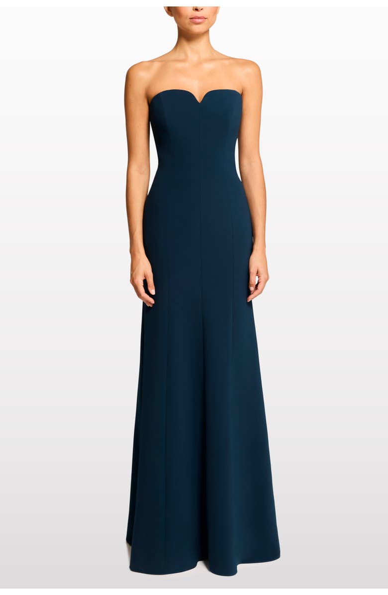 Jenny Packham Lust Strapless Maxi Dress, Alternate, color, Blackthorne Blue