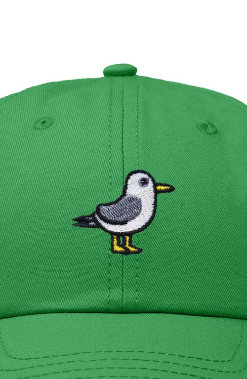 Dalix Seagull Embroidered Everyday Cap In Kelly Green