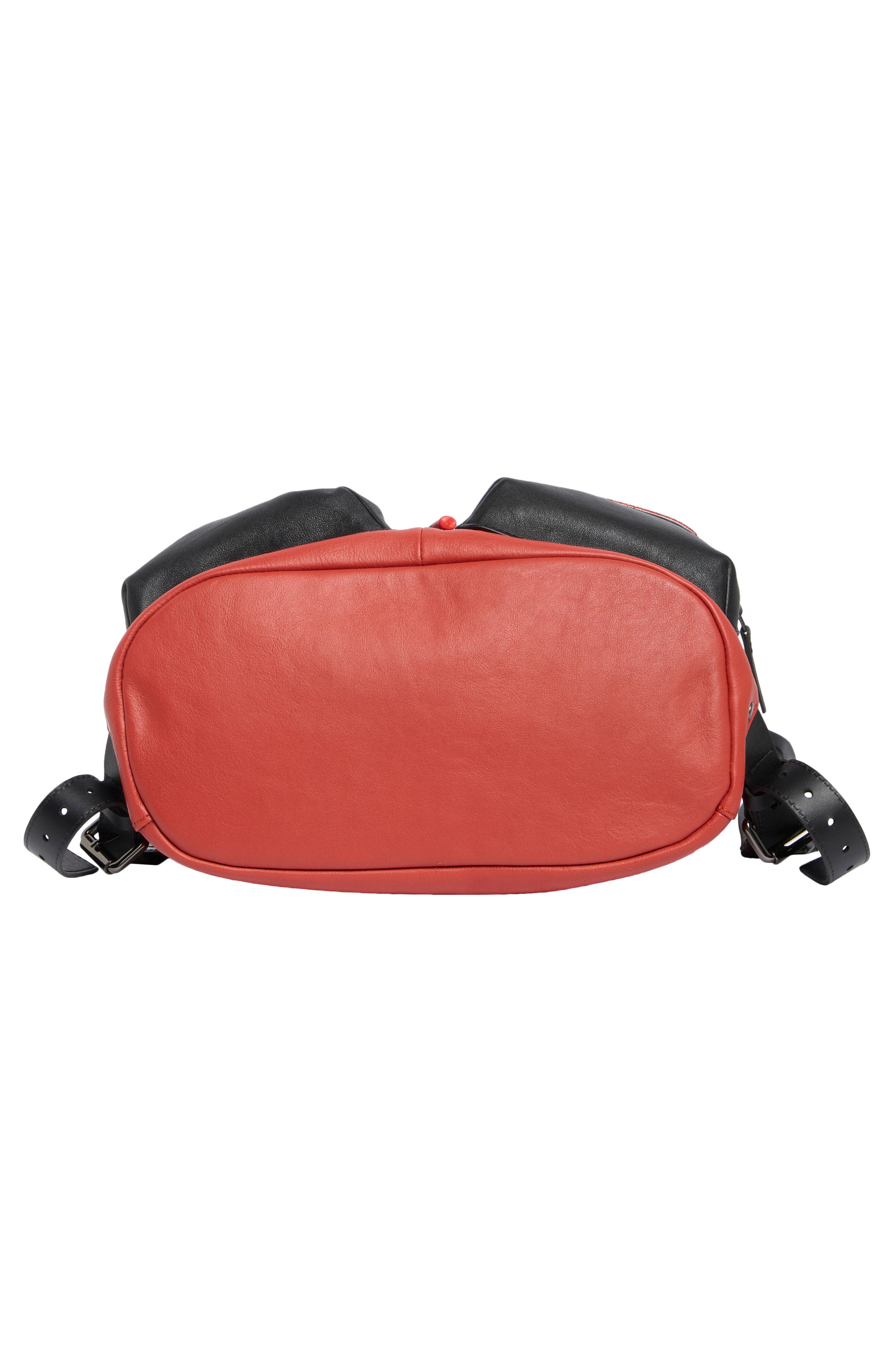 Longchamp 3D Colorblock Backpack, Alternate, color, Brick