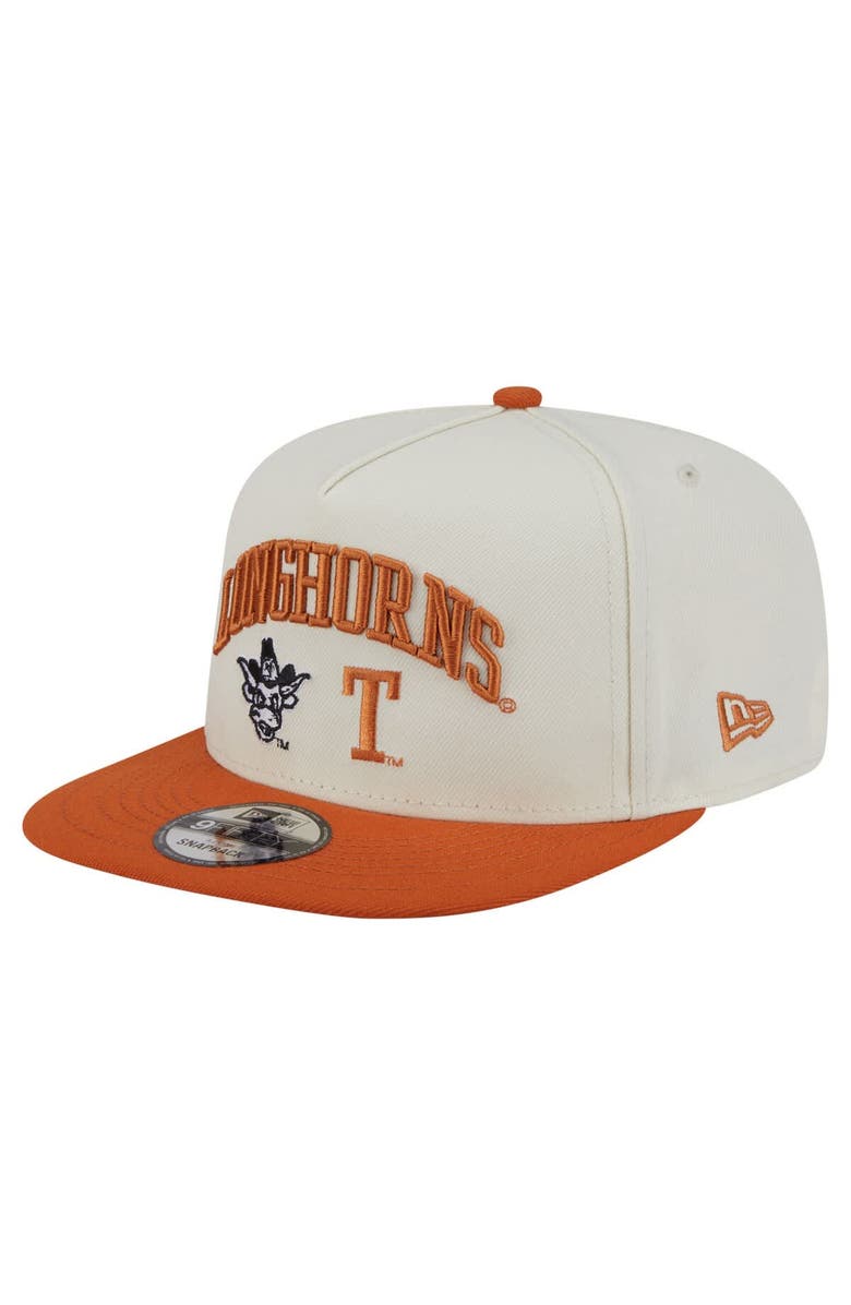 New Era Men's New Era White Texas Longhorns Collegiate 9FIFTY A-Frame Snapback Hat, Main, color, White
