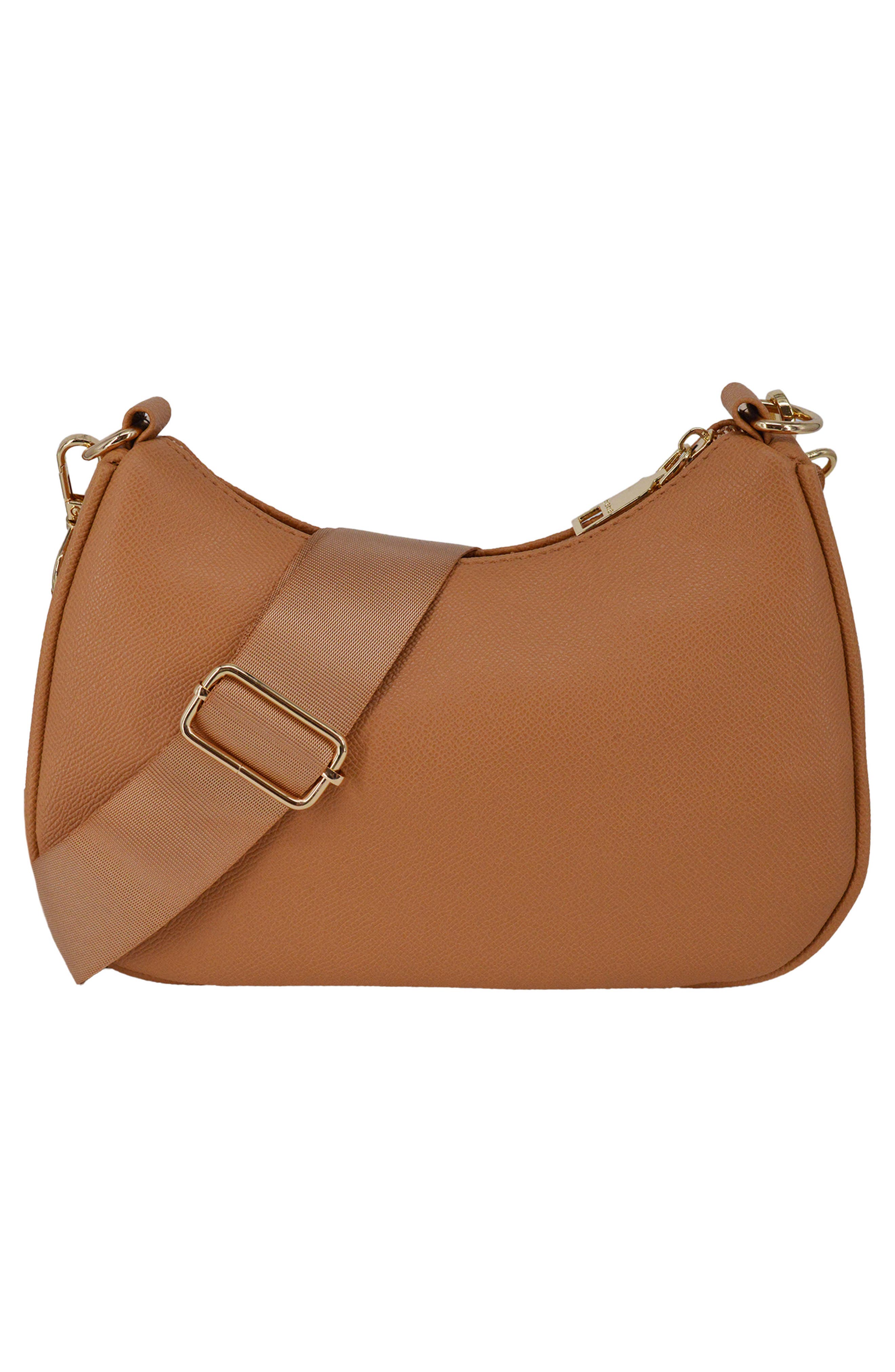 Thea Crossbody Bag with Pouch, Alternate, color, CAMEL
