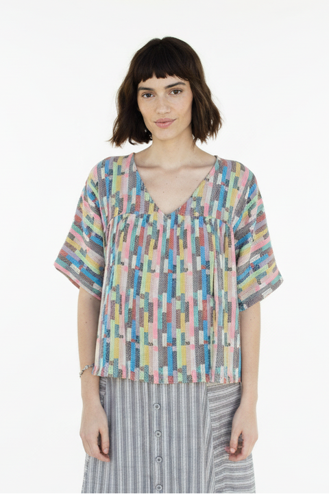 Maura Reversible V-Neck Top