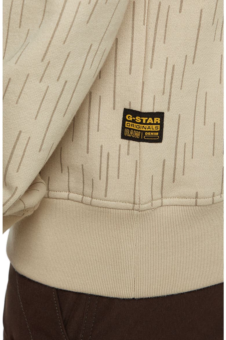 Allover Print Organic Cotton Crewneck Sweatshirt, Alternate, color, BEIGE RAIN CAMO