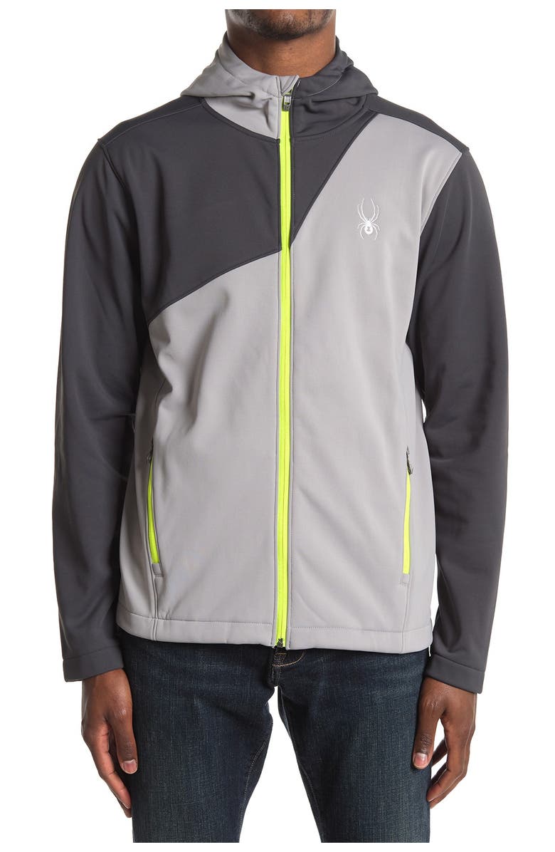 Spyder Hooded Soft Shell Jacket, Alternate, color,