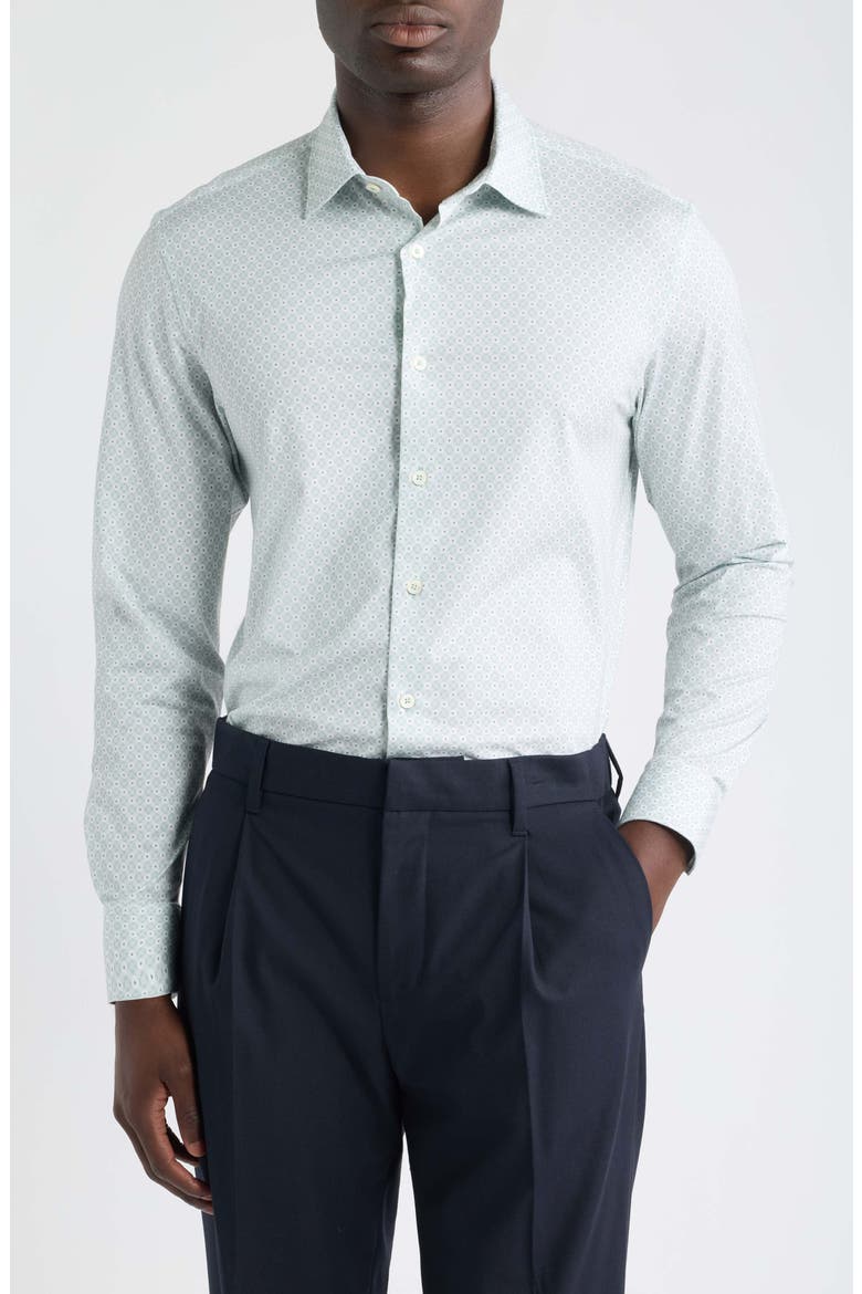 James OoohCotton® Button-Up Shirt, Main, color, SEAFOAM