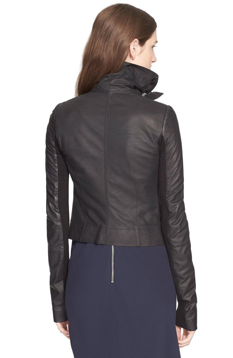 Rick Owens 'Classic' Leather Biker Jacket, Alternate, color, 