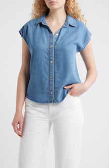 Cloth & Stone Trim Chambray Shirt