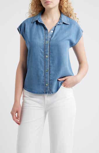 Cloth & Stone Trim Chambray Shirt