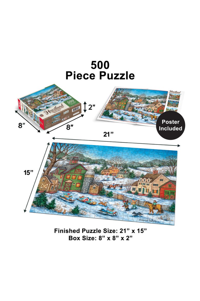 Snowball Ambush 500 Piece Jigsaw Puzzle, Alternate, color, Multicolor