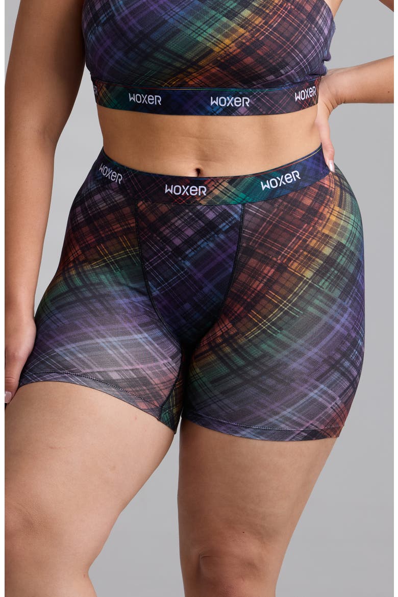 Baller High Rise Ultrasoft Boxer Briefs, Alternate, color, PRIDE PLAID