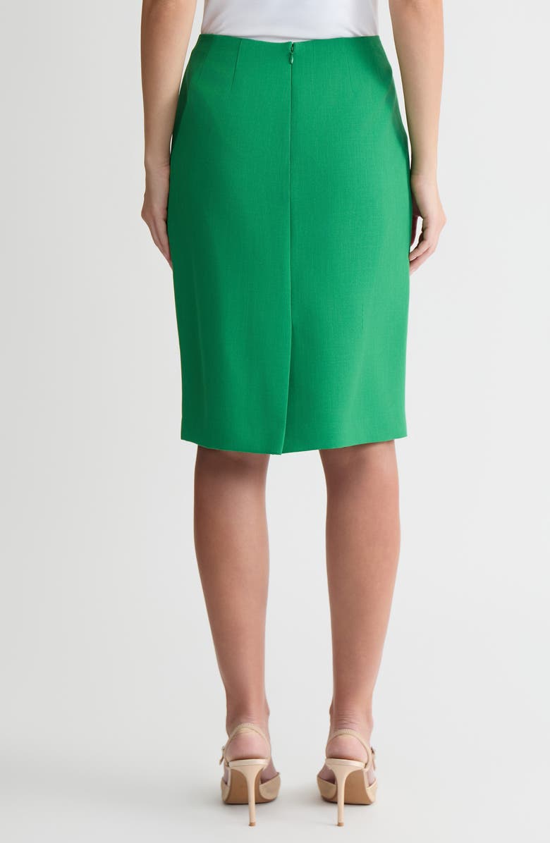 KASPER Zip Pencil Skirt, Alternate, color, Lush Green