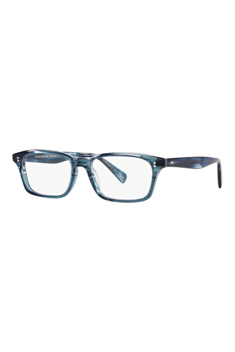 52mm Rectangle optical glasses, Alternate, color, DARK BLUE