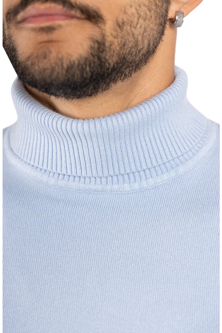 Turtleneck Pullover Sweater, Alternate, color, POWDER BLUE