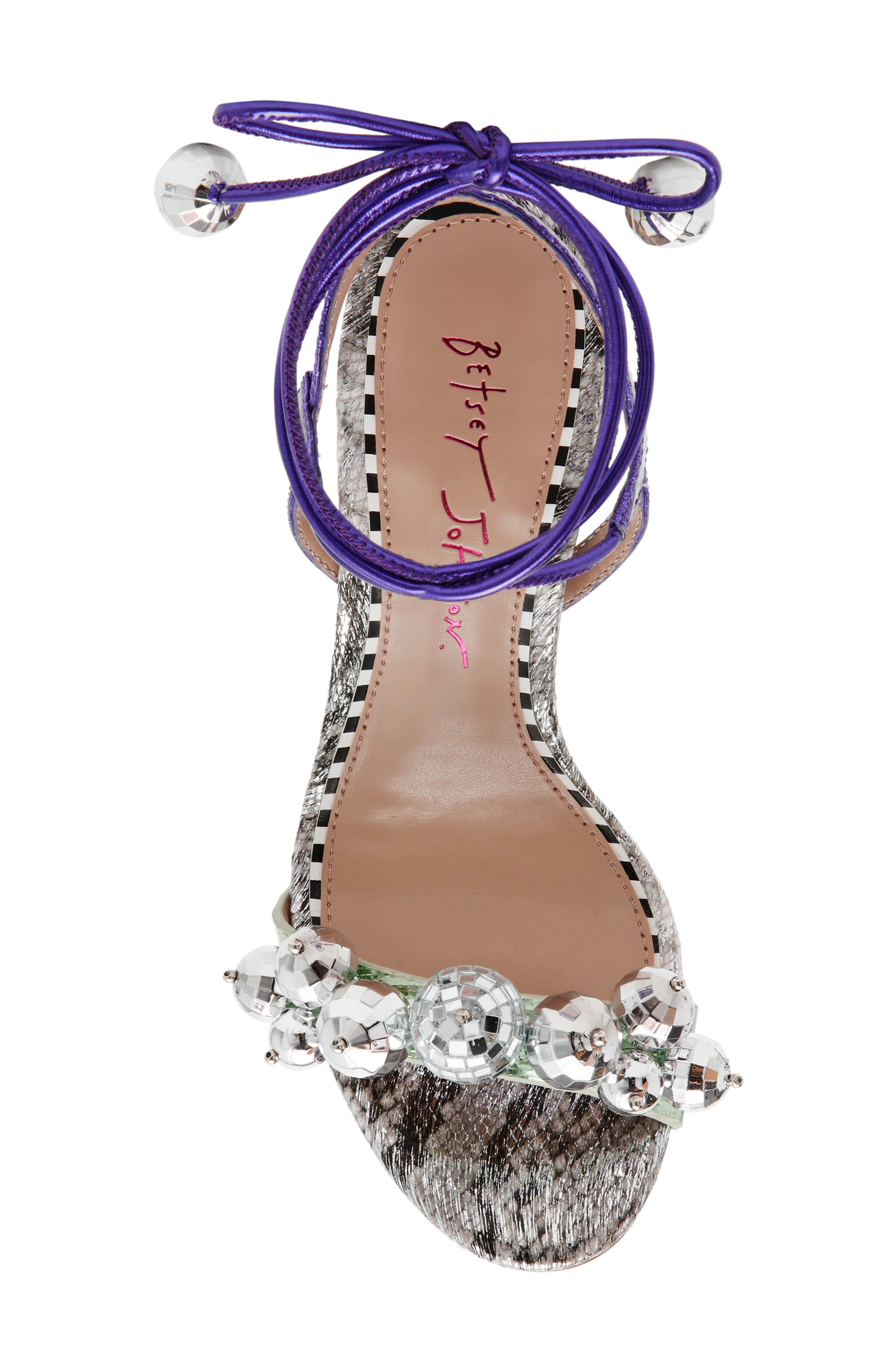 Betsey Johnson Jager Ankle Strap Sandal, Alternate, color, 