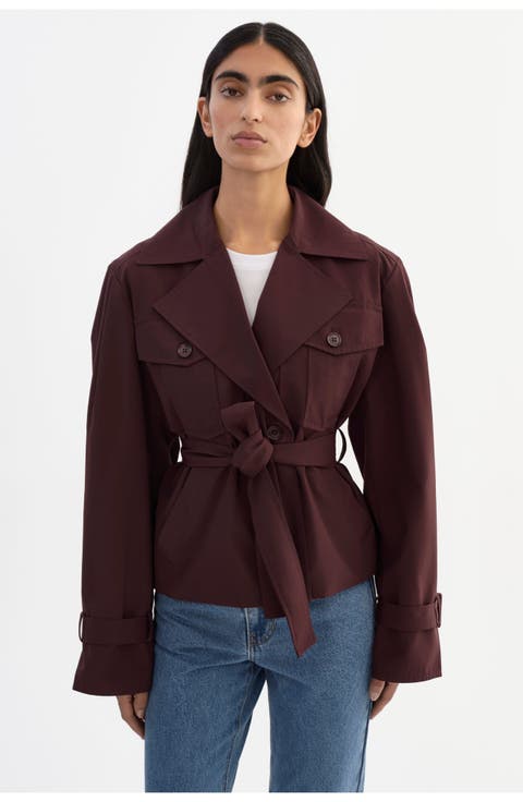 Quinn | Cropped Trench Coat