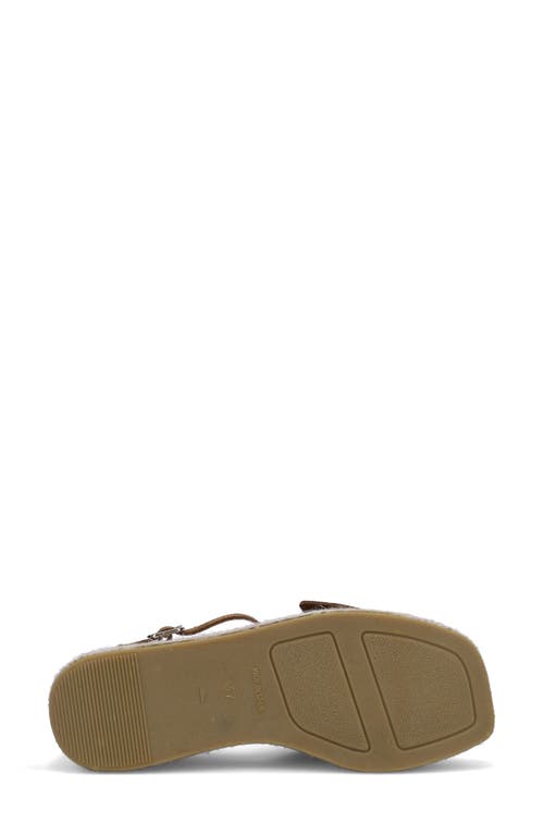 Ron White Juno Espadrille Ankle Strap Platform Wedge Sandal In Chocolate
