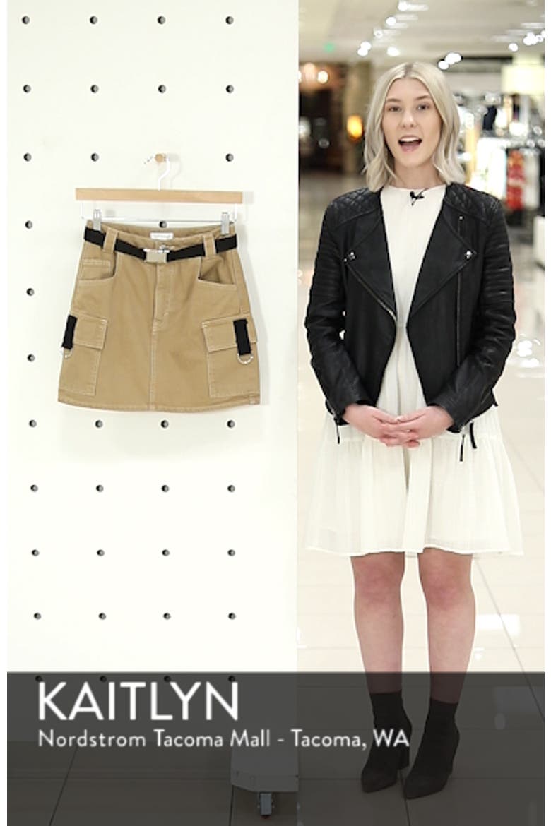 Clip Buckle Denim Skirt video