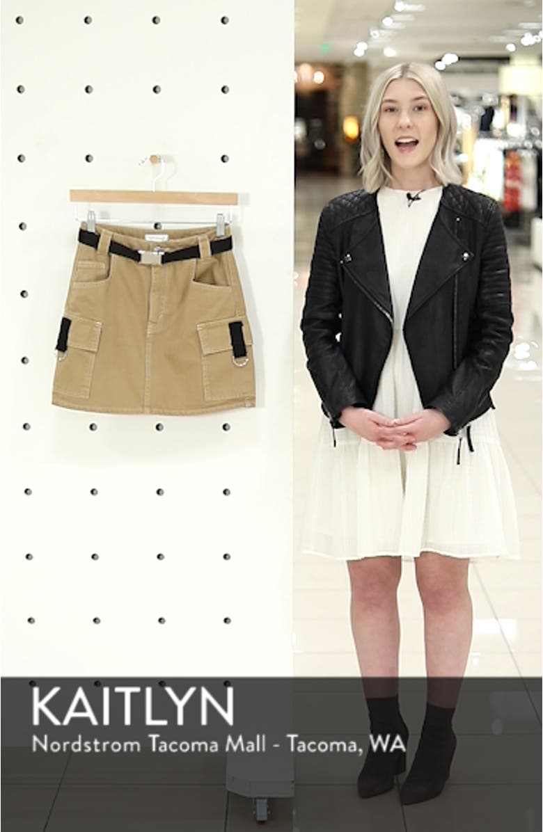 Clip Buckle Denim Skirt, sales video thumbnail