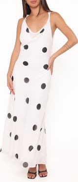 Petal & Pup Collette Cowl Neck Sleeveless Maxi Dress