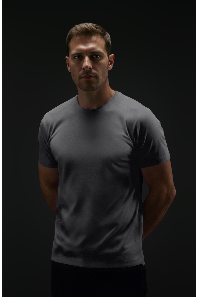 Titan T Shirt - Crew Neck, Alternate, color, Pavement (Dark Gray)